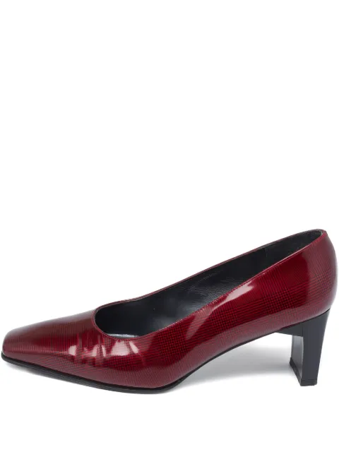 Stuart Weitzman 60mm square-toe pumps Red 627667
