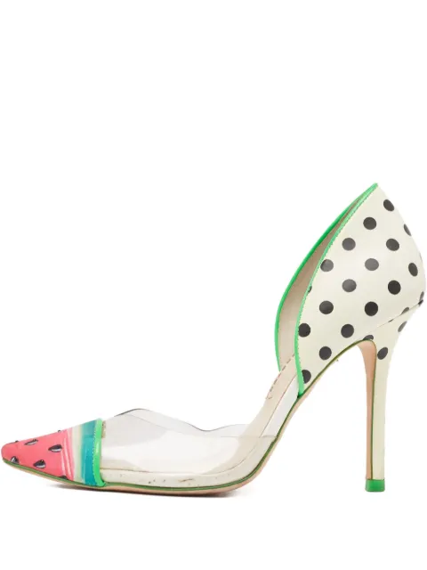 Sophia Webster 2024 Watermelon Polka Dot Pumps White 985620