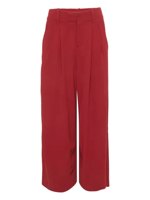 alice + olivia pleated wide-leg trousers Red 1152260