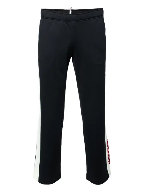 Moncler Vintage logo striped trousers Black 625188