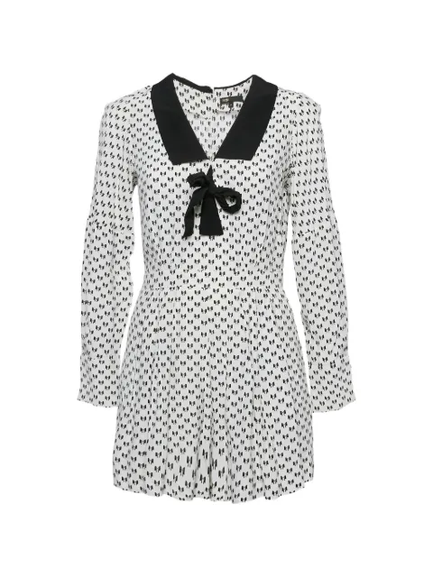 Maje bow-pattern jumpsuit White 1154367