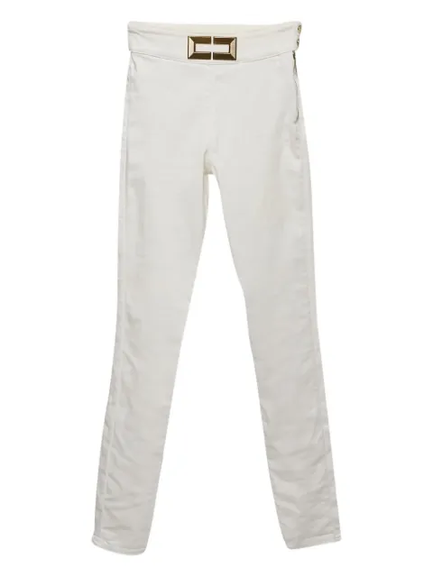 Elisabetta Franchi logo-plaque jeans White 1158411