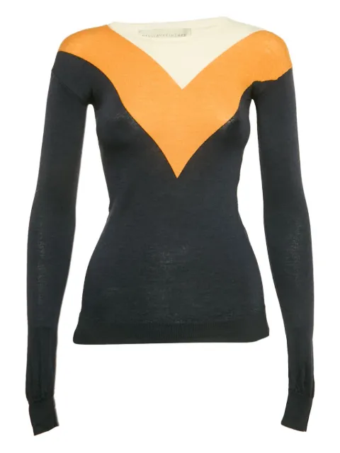 Stella McCartney Pre-Owned wool-blend knitted top Black 1154445