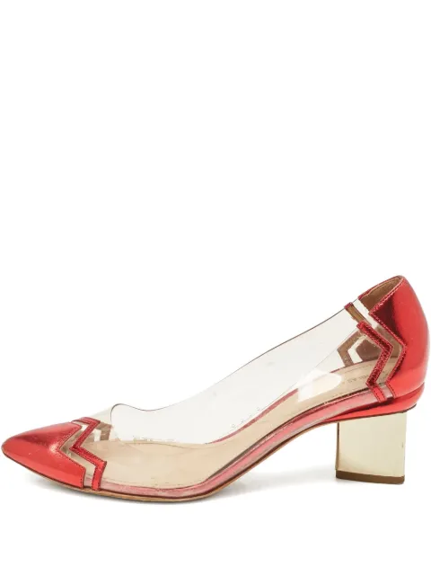 Nicholas Kirkwood 2024 zig zag clear pumps Red 1154418