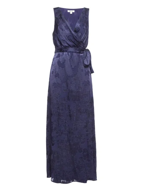 Diane Von Furstenberg Vintage jacquard wrap dress Purple 1007205