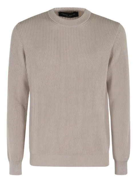 Roberto Collina ribbed crew-neck sweater Neutrals 253M02101097