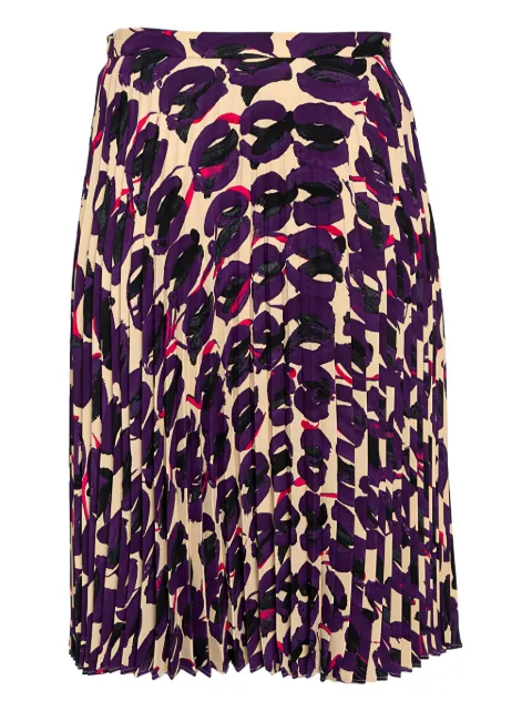 Max Mara pre-owned pleated skirt Neutrals 510257