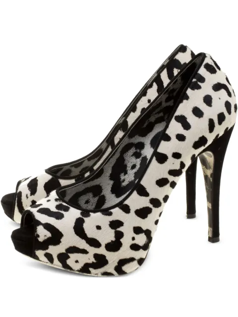 Dolce & Gabbana Pre-Owned 2023 platform peep-toe pumps White 131200