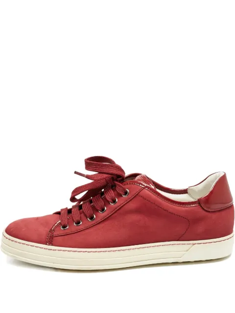 Tod's Vintage leather sneakers Red 1159993
