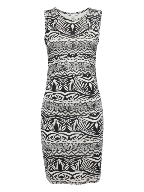 Diane Von Furstenberg Vintage abstract-print dress Black 806867
