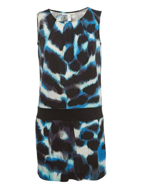 Diane Von Furstenberg Vintage 2024 sleeveless abstract-print dress Black 903368