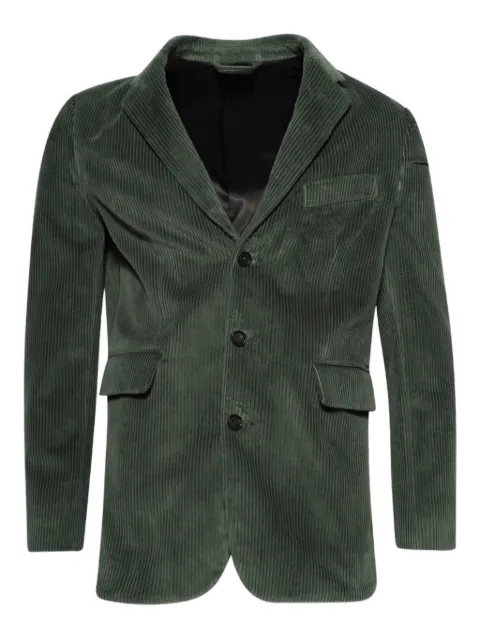 BODE corduroy-effect blazer Green MRF25SJ003