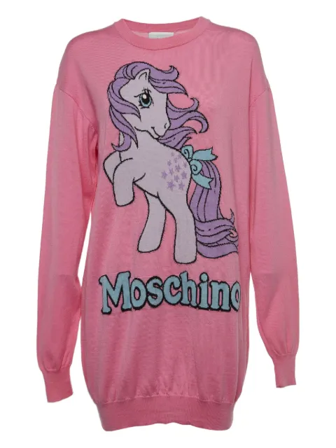 Moschino Pre-Owned Pony cotton dress Pink 920585
