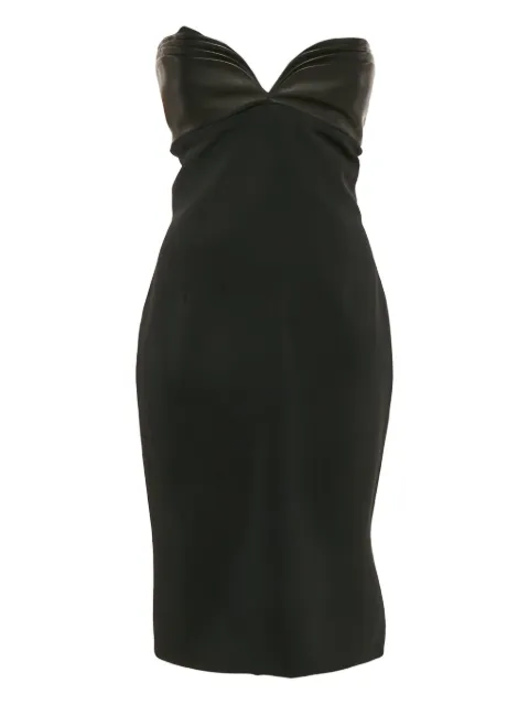 Brandon Maxwell panelled midi dress Black 1108367