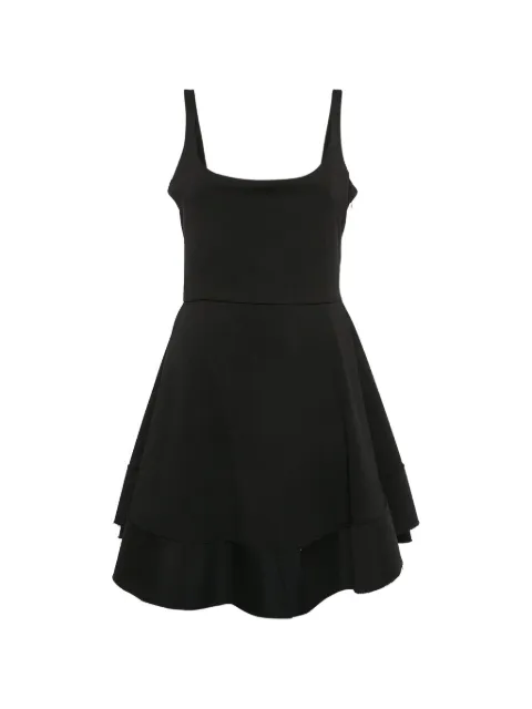 Esteban Cortazar square-neck mini dress Black 1109147