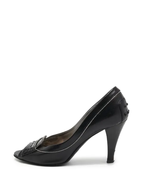 Tod's Vintage Gommino peep-toe pumps Black 912529