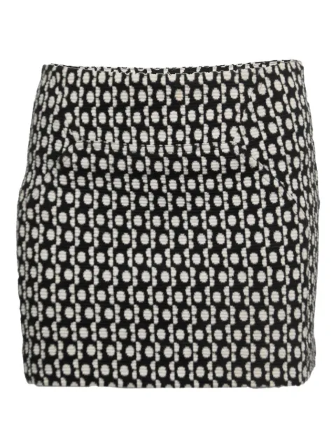 Diane Von Furstenberg Vintage jacquard mini skirt Black 819497