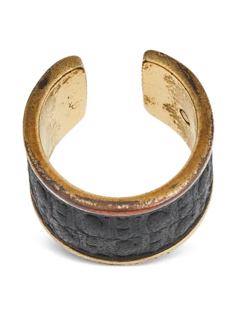 Carolina Herrera Vintage 2024 leather gold ring Gold 499402