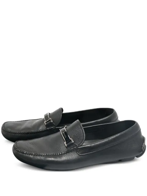 Prada Pre-Owned leather loafers Black 1156501