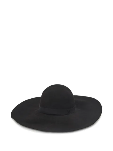 Maison Michel pre-owned Blanche wide-brim felt hat Black 1158546