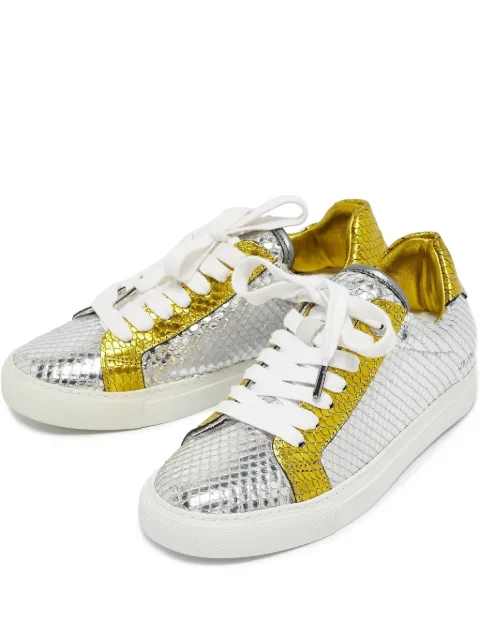 Zadig&Voltaire snakeskin-effect sneakers Silver 1109114