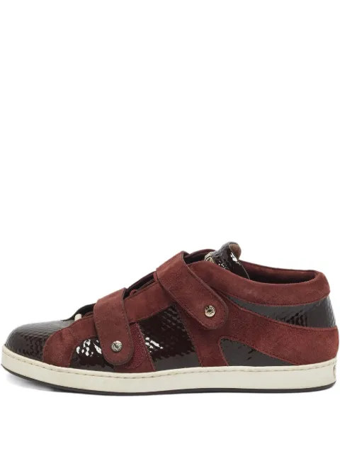 Jimmy Choo Pre-Owned suede patent-leather sneakers Red 1134994