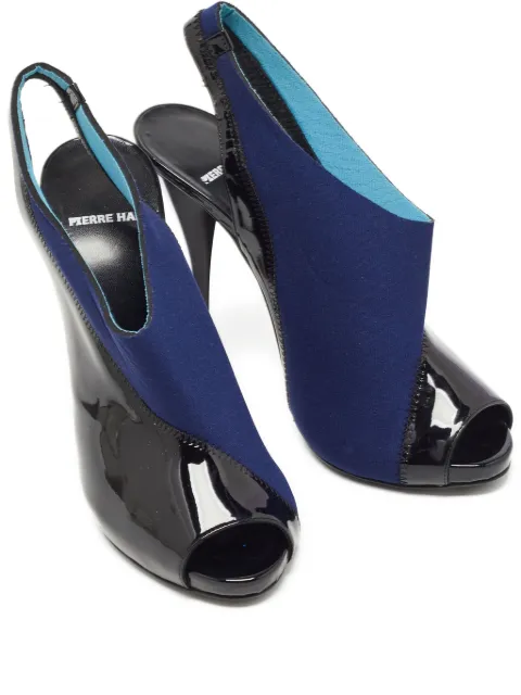 Pierre Hardy 120mm patent-leather slingback pumps Black 779913
