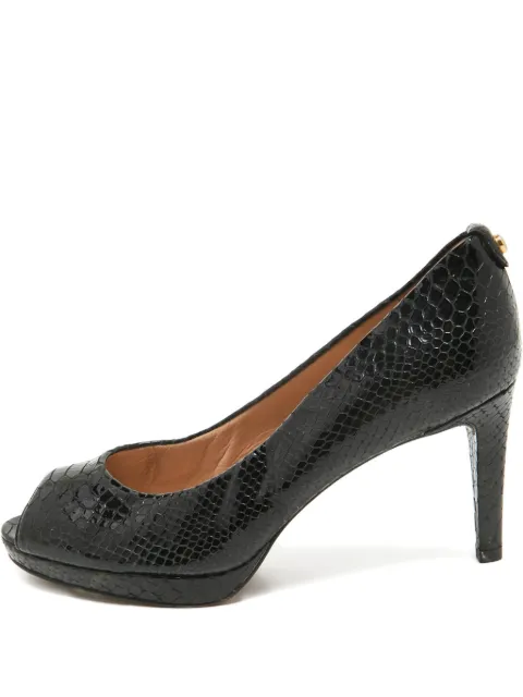 Stuart Weitzman 95mm leather heeled pumps Black 943142