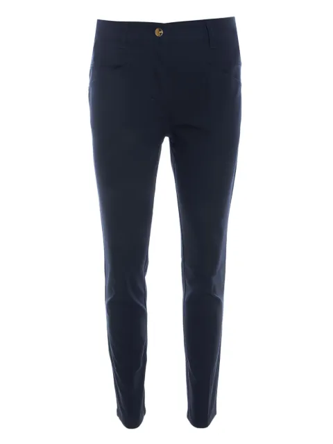 Escada Pre-Owned high-rise straight-leg trousers Blue 201065
