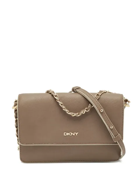 DKNY Vintage leather chain-strap shoulder bag Neutrals 1112030