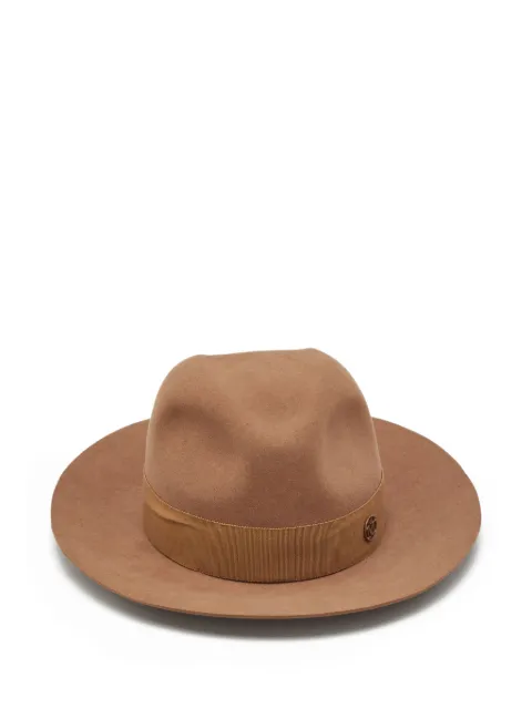Maison Michel 2024 Henrietta fedora hat Brown 1158562