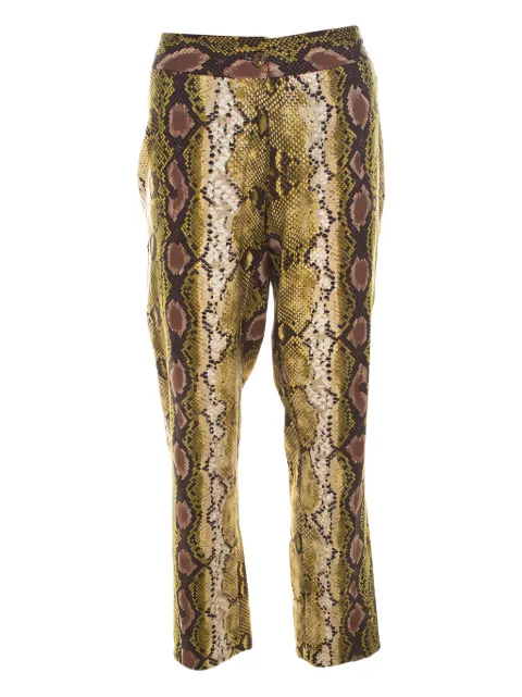 Michael Kors Vintage snakeskin-print trousers Brown 216853