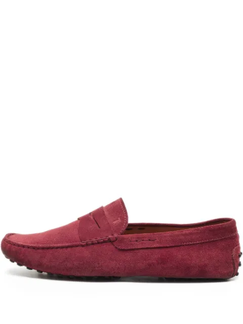 Tod's Vintage 2024 leather loafers shoes Red 1149233