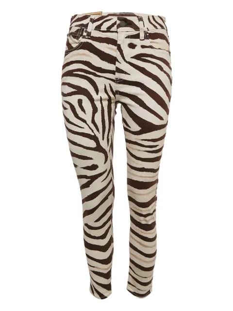 Polo Ralph Lauren Vintage zebra-print denim jeans Neutrals 1128103