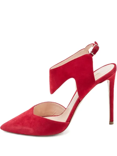 Nicholas Kirkwood 115mm suede slingback pumps Pink 897466