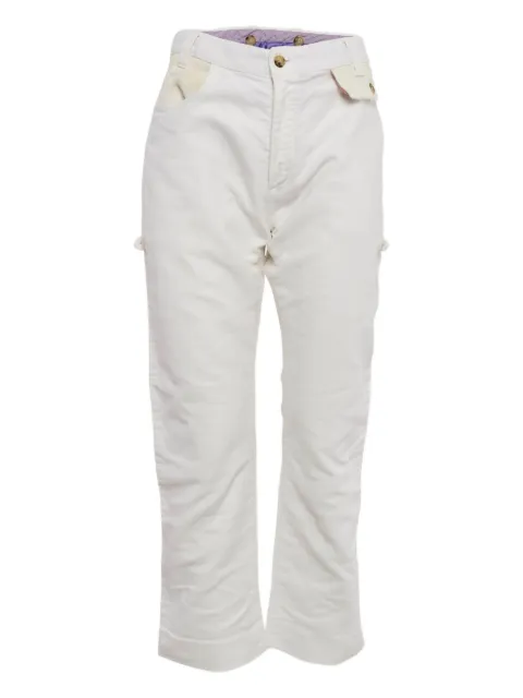 Etro Pre-Owned cotton panelled jeans White 1105122