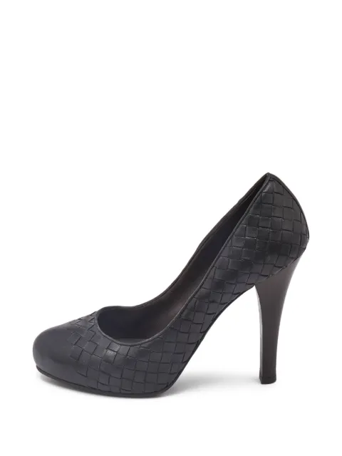 Bottega Veneta Pre-Owned leather Intrecciato pumps Black 209556