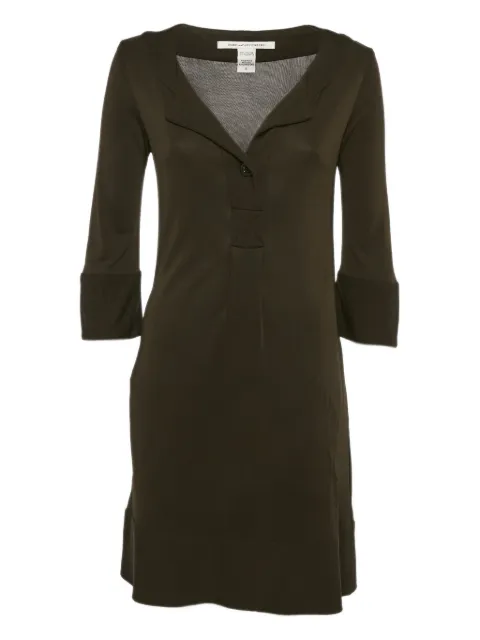 Diane Von Furstenberg Vintage V-neck dress Brown 1103786