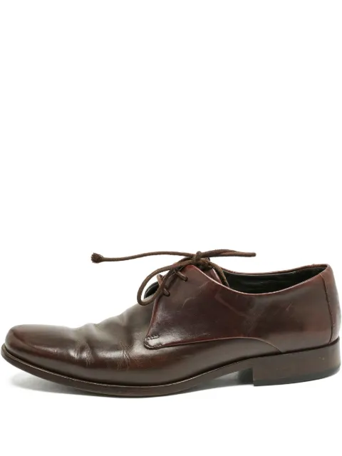 Giorgio Armani Pre-Owned leather oxford shoes Brown 1160016