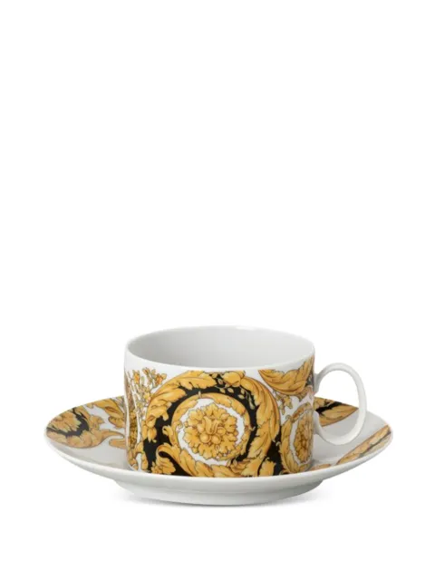 Versace Barocco tea cup saucer set White 1933540378514640
