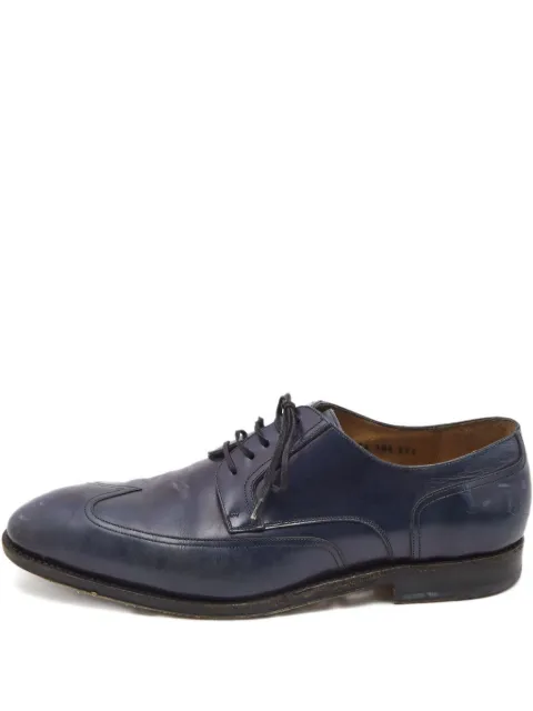Ferragamo Pre-Owned leather lace-up shoes Blue 896494