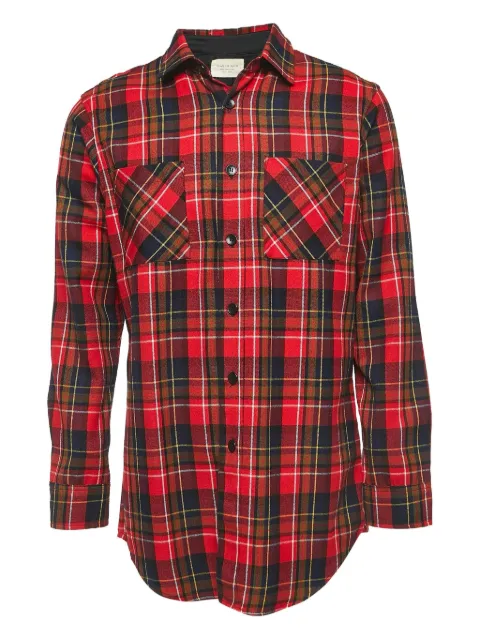 Fear Of God check-print shirt Red 893114