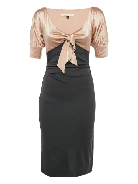 Diane Von Furstenberg Vintage bow-detail midi dress Pink 1108757