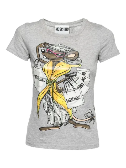 Moschino Pre-Owned 2023 graphic-print t-shirt Grey 729295