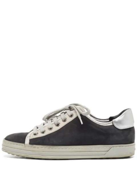 Tod's Vintage leather sneakers Black 901417