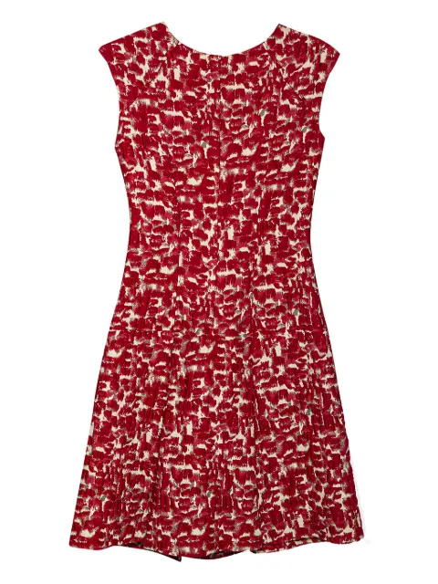 Carolina Herrera Vintage 2024 Jacquard Panel dress Red 481722