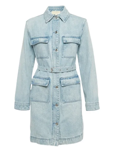 Michael Kors Vintage pre-owned belted pockets dress Blue 1147219