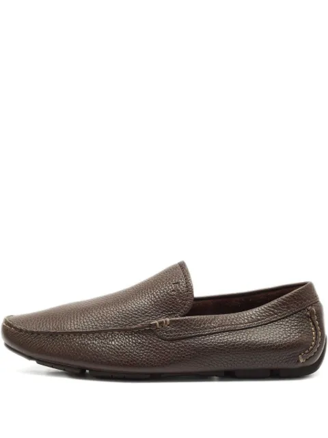 Ferragamo Pre-Owned leather loafers Brown 1158581