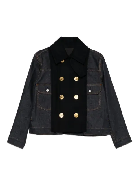 sacai x Levi's® double-breasted denim jacket Blue 2507956