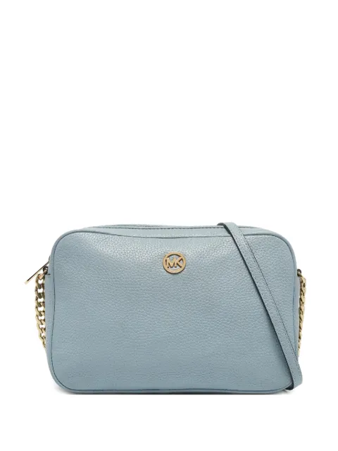 Michael Kors Vintage logo-plaque leather cross body bag Blue 1135888